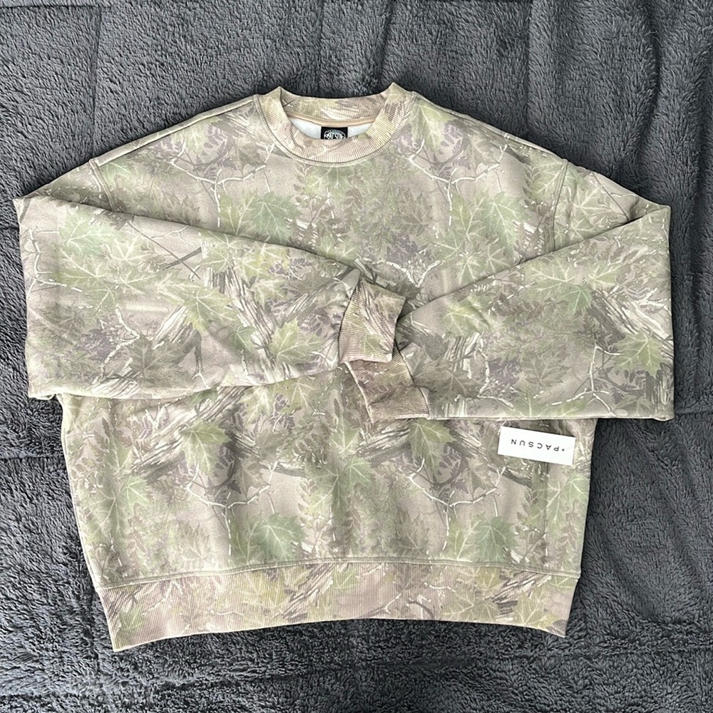 PacSun Camo Crewneck